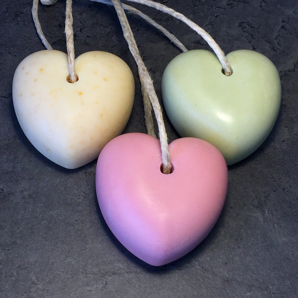 
                  
                    PINK CLAY HEART - Soap on a rope
                  
                